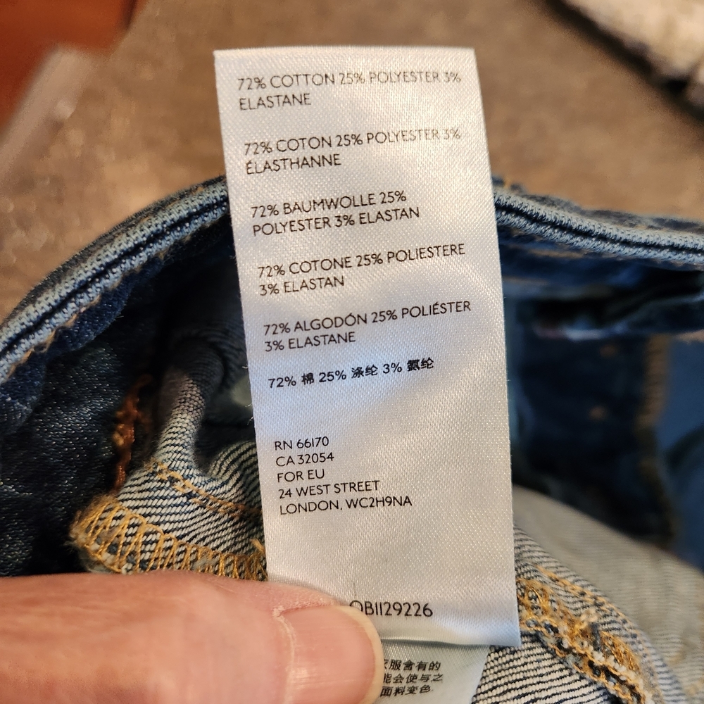 Anthropologie Pilcro And The Letterpress Button Fly High Rise Slim Jean Size 26 - Picture 11 of 14